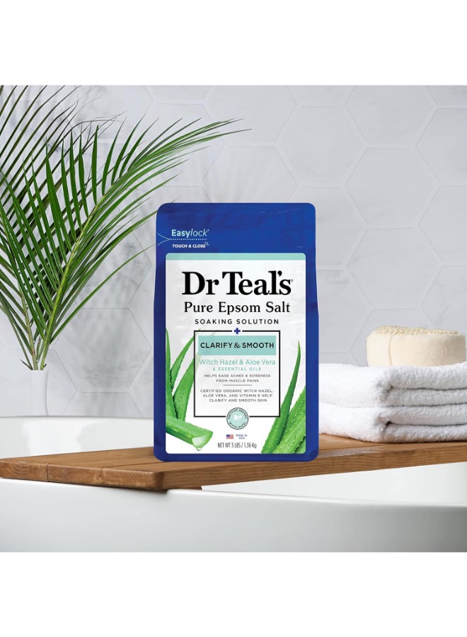Dr Teal's Epsom Bath Salt Witch Hazel & Aloe Vera 1.36kg  - Image 5