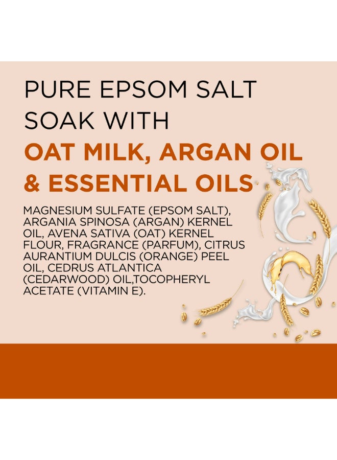 Dr Teal's - Epsom Bath Salt Oat Milk & Argan Oil 1.36kg - Image 1