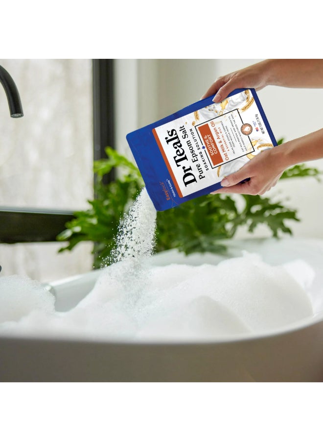Dr Teal's - Epsom Bath Salt Oat Milk & Argan Oil 1.36kg - Image 1