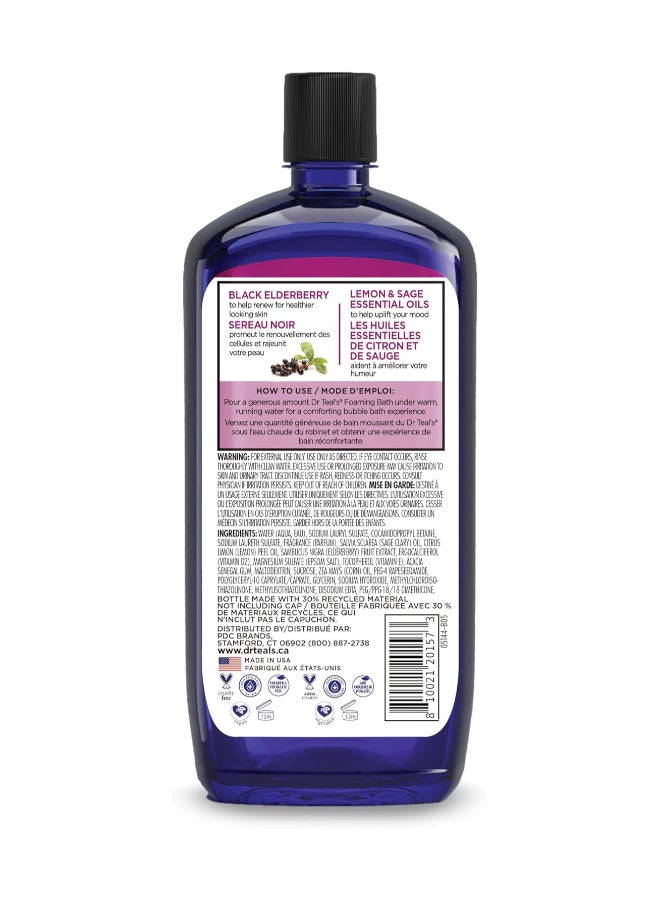 Dr Teal's - Foaming Bath With Epsom Salt Black Elderberry 1000ml - Image 1
