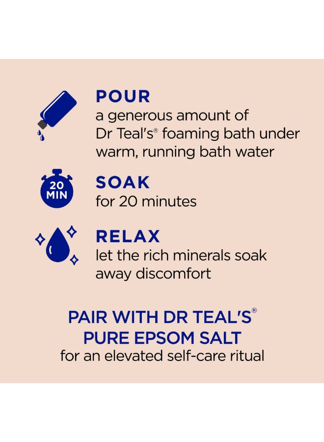Dr Teal's - Foaming Bath  With  Epsom Salt Oat Milk & Argan Oil Clear 1000ml - Image 1