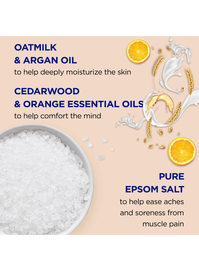 Dr Teal's - Foaming Bath  With  Epsom Salt Oat Milk & Argan Oil Clear 1000ml - Image 1