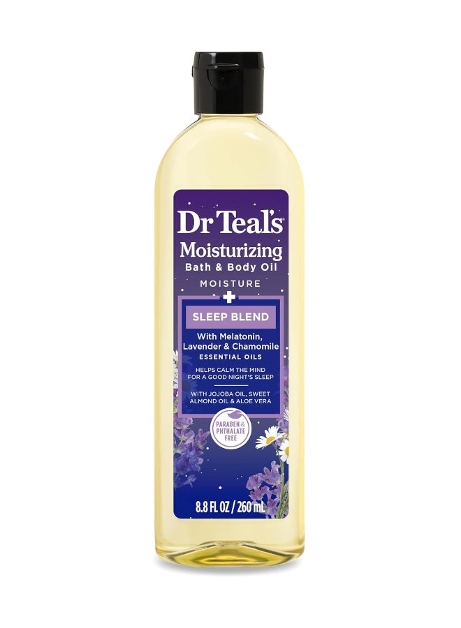 Dr Teal's Bath & Body Oil Moisturizing Sleep Blend with Melatonin 260ml  - Image 1
