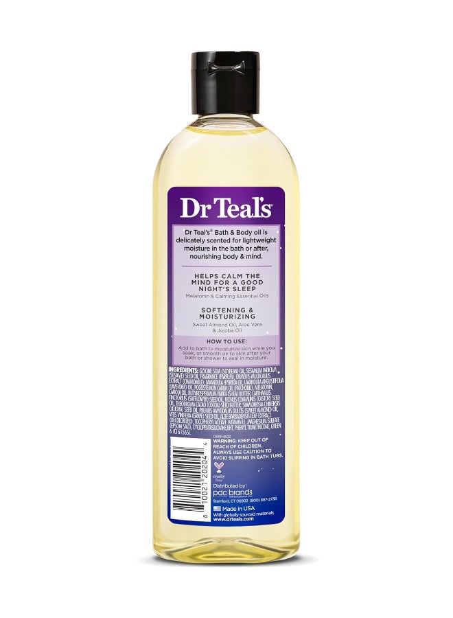 Dr Teal's Bath & Body Oil Moisturizing Sleep Blend with Melatonin 260ml  - Image 2