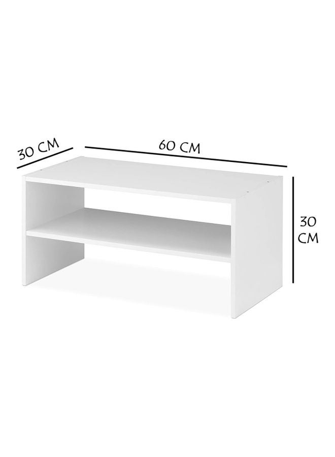 MODERN HOME Wood Shoe Rack And Stackable White - Image 5