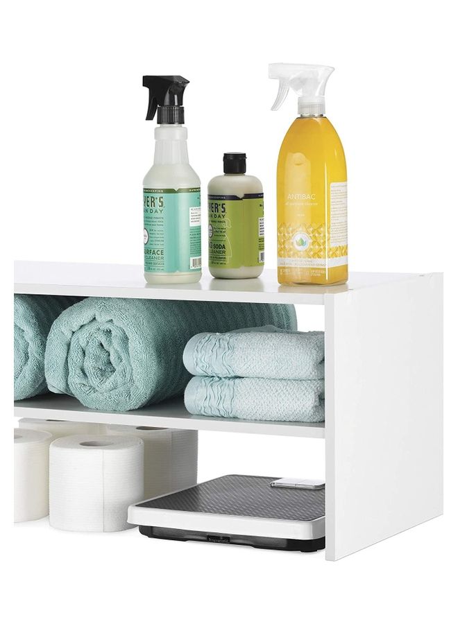 MODERN HOME Wood Shoe Rack And Stackable White - Image 4