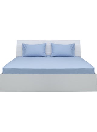 3-Piece Bedding Sheets And Pillow Cases Set Cotton Blend Blue 150 x 200cm - pnsku/N52150254A/45/_/1739810980/262a3f87-d646-4eef-bc75-67d12a88463b