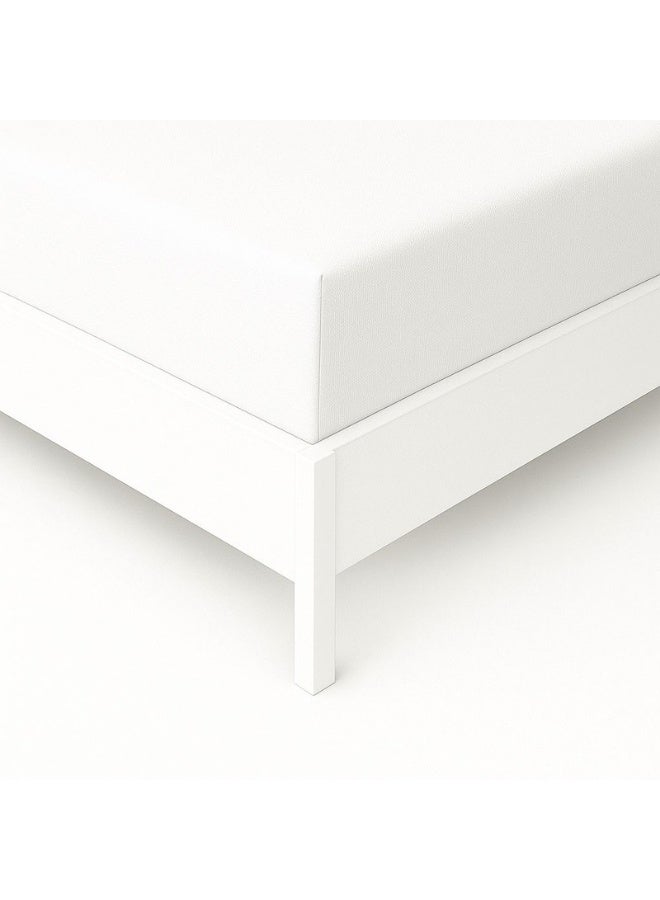 هوتيل لينين كلوب طقم ملاءات جاهزة مقاس كينج من Deyarco مكون من 3 قطع يتضمن 1x شرشف مثبت 200x200+30 سم، 2xكيس وسادة 50x75 سم مزيج القطن أبيض مزيج القطن أبيض 200x200سم - Image 3