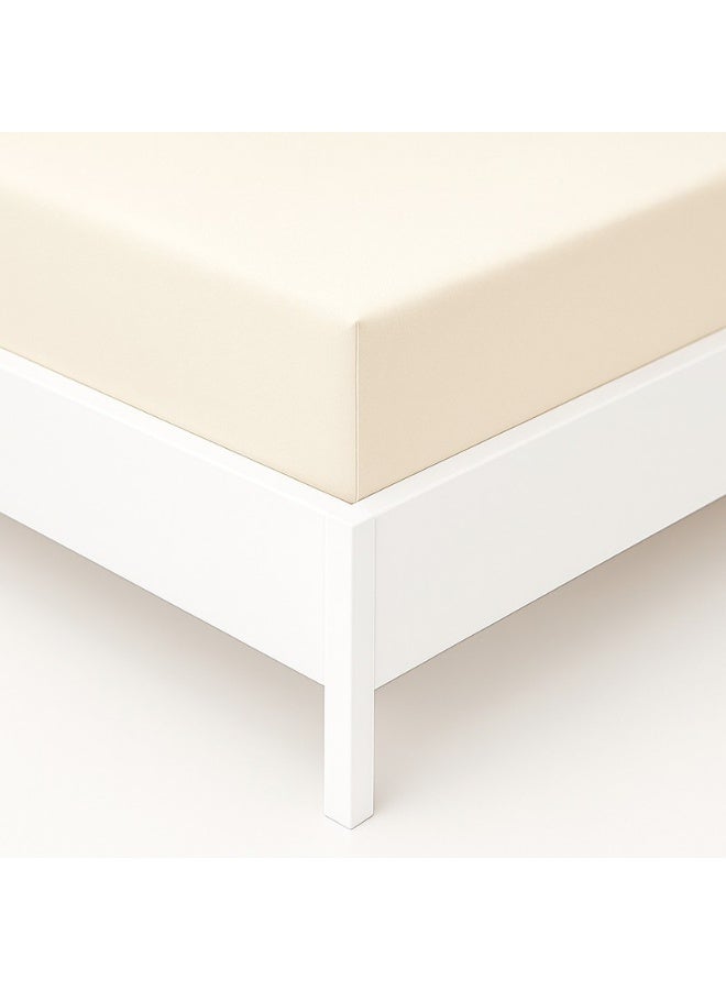 Princess 2-Piece Deyarco Single Size Sheet Set Cotton Blend Cream 200x120cm - Image 3