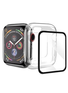 2-Pack Screen Protector With Protective Case 41mm For Apple Watch Series 7 41mm Clear