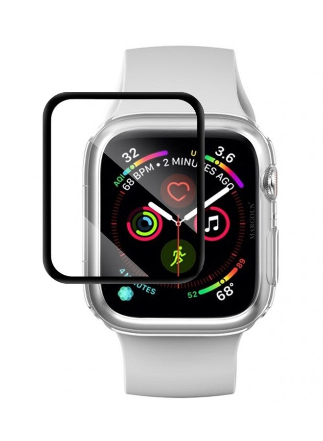 MARGOUN - 2-Pack Screen Protector With Protective Case 41mm For Apple Watch Series 7 41mm Clear - Image 1