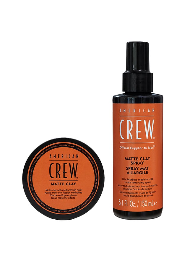 AMERICAN CREW Texturising Matte Clay With Medium Hold And Low Shine For Control And Definition 85grams  - Image 4