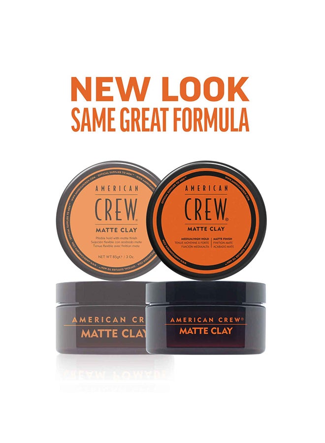 AMERICAN CREW Texturising Matte Clay With Medium Hold And Low Shine For Control And Definition 85grams  - Image 3