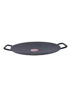TAJ Iron Dual Handle Concave Tawa Griddle Black 12inch 