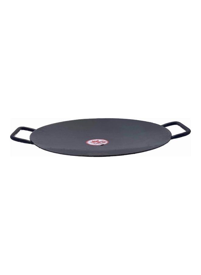 TAJ Iron Dual Handle Concave Tawa Griddle Black 22inch 