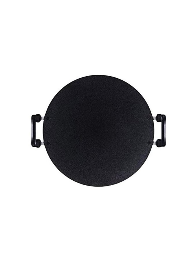 TAJ Dual Handle Tortilla Pan Tawa Griddle Black 19inch 