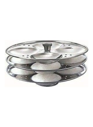 Stainless Steel Idli Stand 3 Rack 14 Pits Silver 19x11.5cm - pnsku/N52160584A/45/_/1739788905/b4268335-751e-4c1a-8a9f-e79684abafe3