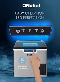 Nobel Ice Maker With Crusher 400 W NIM30 Silver  - Image 5
