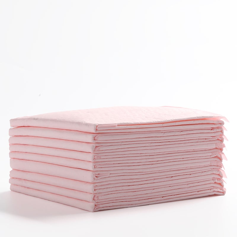 Little Story Pack Of 100 Portable Disposable Diaper Changing Soft Waterproof Mats - Pink  - Image 4