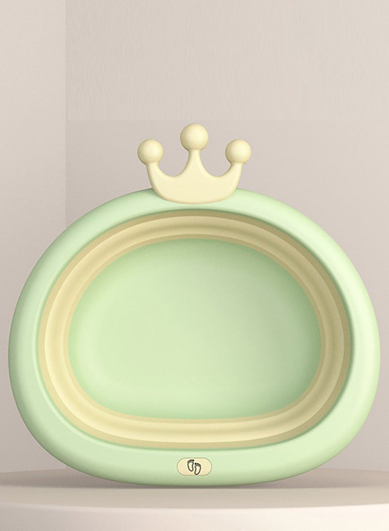 Eazy Kids Collapsible Royal Wash Basin For Baby - Green  - Image 2