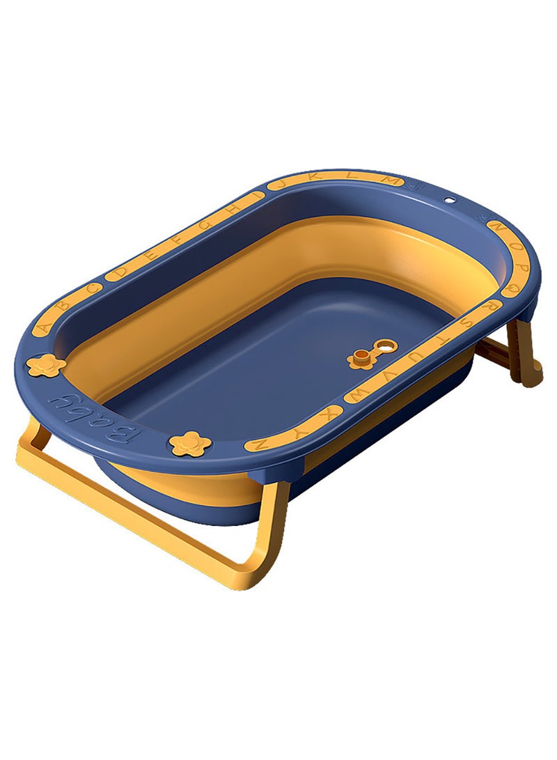 Eazy Kids Folding Bath Tub For Newborn With Soft Edges, 0-6 Years, Blue  - Image 2