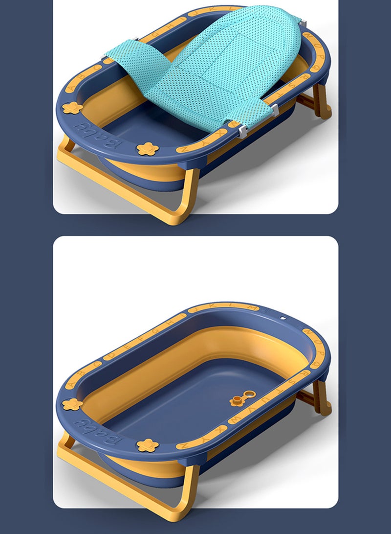 Eazy Kids Folding Bath Tub For Newborn With Soft Edges, 0-6 Years, Blue  - Image 5