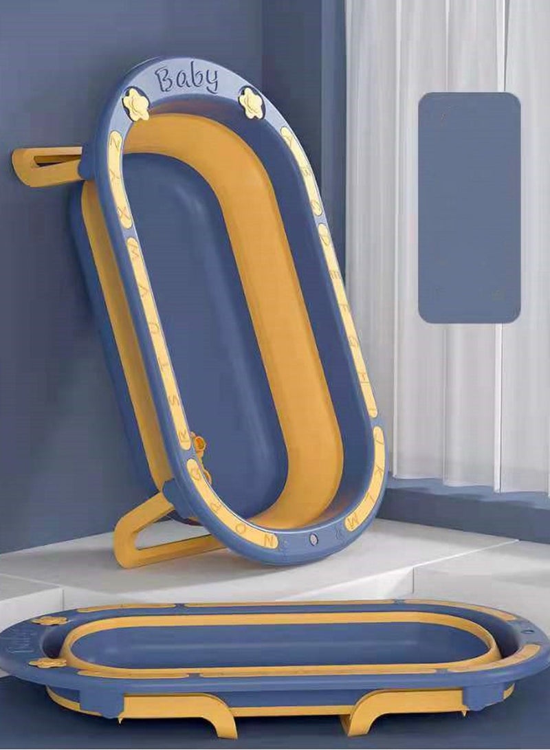 Eazy Kids - Folding Bath Tub For Newborn With Soft Edges, 0-6 Years, Blue - Image 1