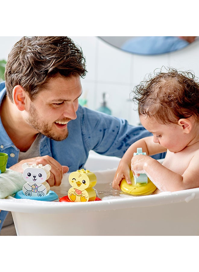 LEGO 6379250 6379250 Lego® Duplo® My First Bath Time Fun: Floating Animal Train 10965 Building Toy; Easy-To-Clean Bath Playset With A Hippo, Polar Bear And Duck; Playful Learning Gift For Preschoolers Aged 18 Months And Up (14 Pieces) 1+ Years 14 1+ Years  - Image 3
