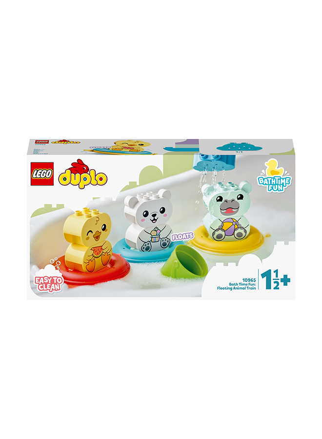 ليغو 6379250 Lego® Duplo® My First Bath Time Fun: Floating Animal Train 10965 Building Toy; Easy-To-Clean Bath Playset With A Hippo, Polar Bear And Duck; Playful Learning Gift For Preschoolers Aged 18 Months And Up (14 Pieces) 1+ Years