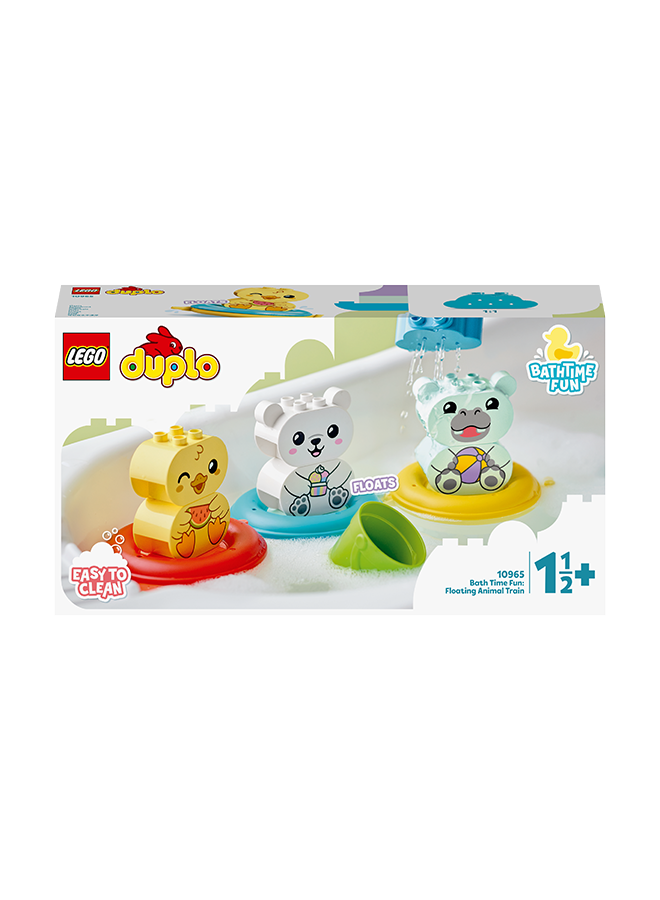 LEGO 6379250 6379250 Lego® Duplo® My First Bath Time Fun: Floating Animal Train 10965 Building Toy; Easy-To-Clean Bath Playset With A Hippo, Polar Bear And Duck; Playful Learning Gift For Preschoolers Aged 18 Months And Up (14 Pieces) 1+ Years 14 1+ Years  - Image 2