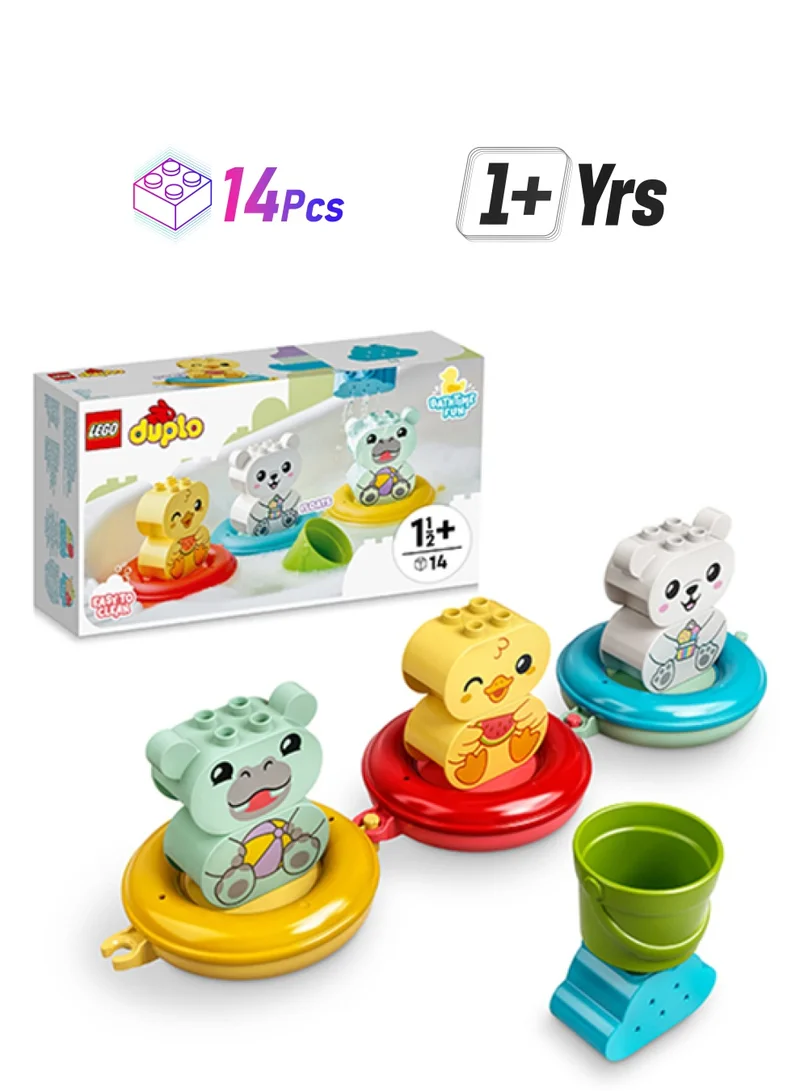 ليغو 6379250 Lego® Duplo® My First Bath Time Fun: Floating Animal Train 10965 Building Toy; Easy-To-Clean Bath Playset With A Hippo, Polar Bear And Duck; Playful Learning Gift For Preschoolers Aged 18 Months And Up (14 Pieces) 1+ Years