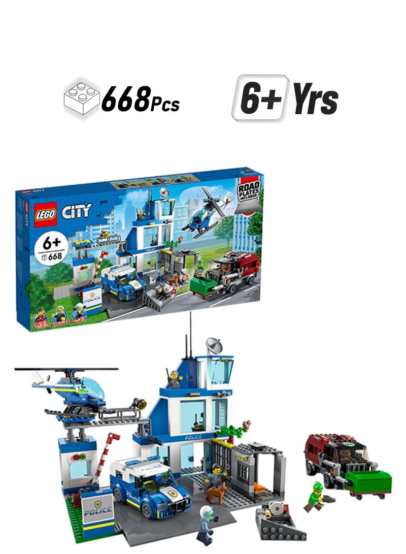 LEGO 6379605 City Police Station 60316 Building Kit 668 6+ Years  - Image 1