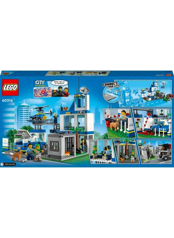 LEGO LEGO 60316 City Police Police Station Building Toy Set (668 Pieces)