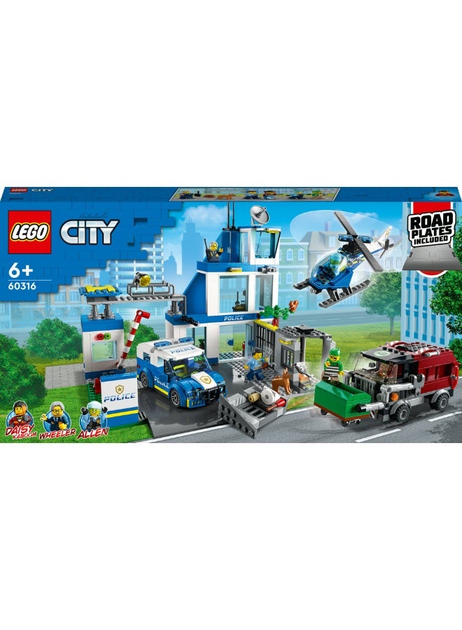 LEGO City Police Station Truck Toy & Helicopter Set 60316 (Age 6+, 668 Pieces) - Image 2