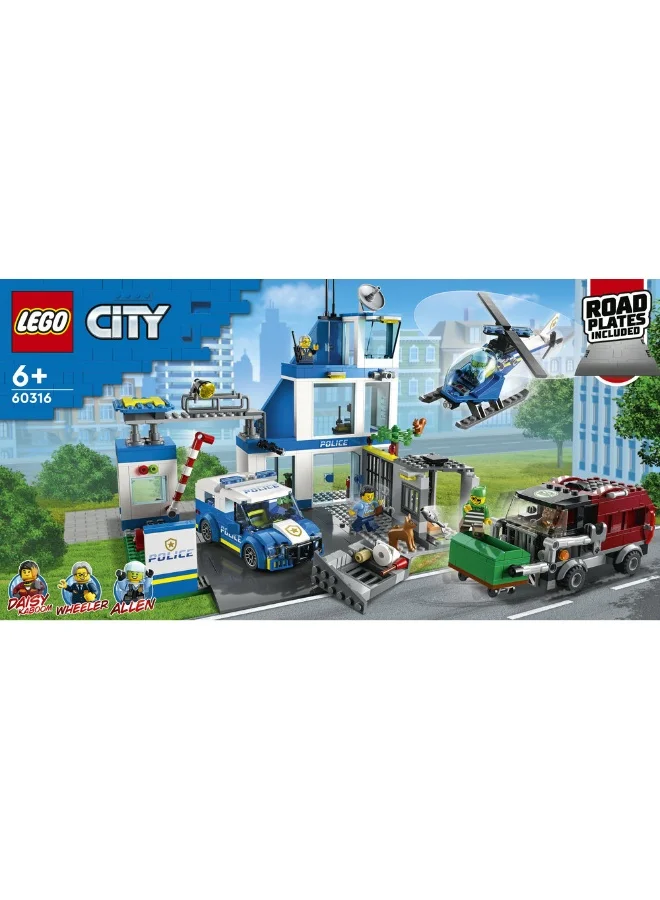 LEGO LEGO 60316 City Police Police Station Building Toy Set (668 Pieces)