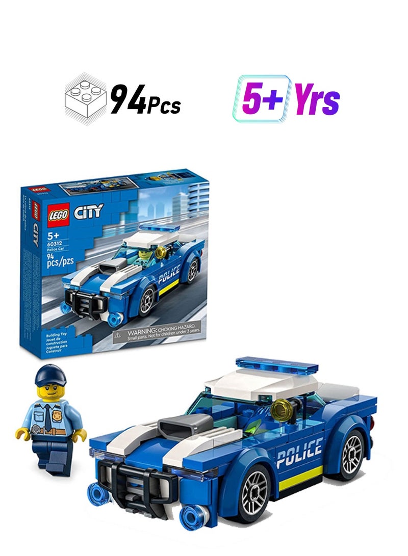 LEGO 6379599 City Police Car 60312 Building Kit 94 5+ Years  - Image 1