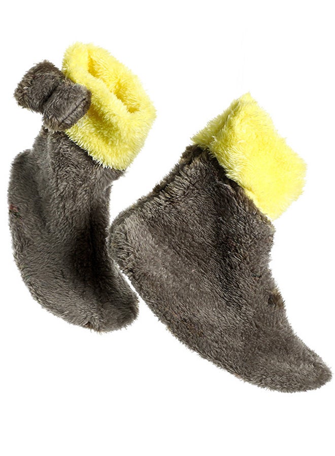 snooze Wearable Blanket Set 3 Pieces Combination Grey/Yellow 130x110cm  - Image 3