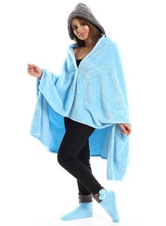 snooze Wearable Blanket Set 3 Pieces Combination Light/Gray 130x110cm  - Image 1