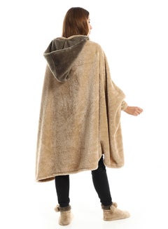 snooze Wearable Blanket Set 3 Pieces Combination Beige/Dark Green 130x110cm  - Image 2