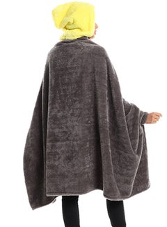 snooze Wearable Blanket Set 2 Pieces Combination Grey/Yellow 130x110cm  - Image 5
