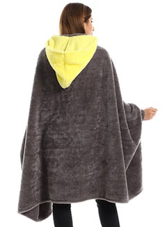 snooze Wearable Blanket Set 2 Pieces Combination Grey/Yellow 130x110cm  - Image 3
