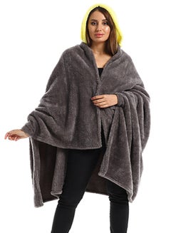 snooze Wearable Blanket Set 2 Pieces Combination Grey/Yellow 130x110cm  - Image 2