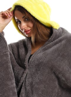 snooze Wearable Blanket Set 2 Pieces Combination Grey/Yellow 130x110cm  - Image 1