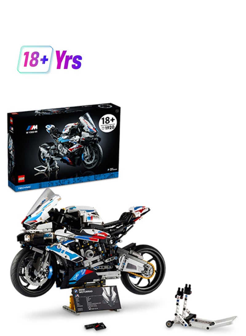 LEGO 6332761 6332761 Technic Bmw M 1000 Rr 42130 Model Building Kit; Build A Stylish Motorcycle Display Model With This Rewarding Building Set For Adults; A Top Gift For Motorcycle Fans (1,921 Pieces) 16+ Years 1921 18+ years  - Image 1