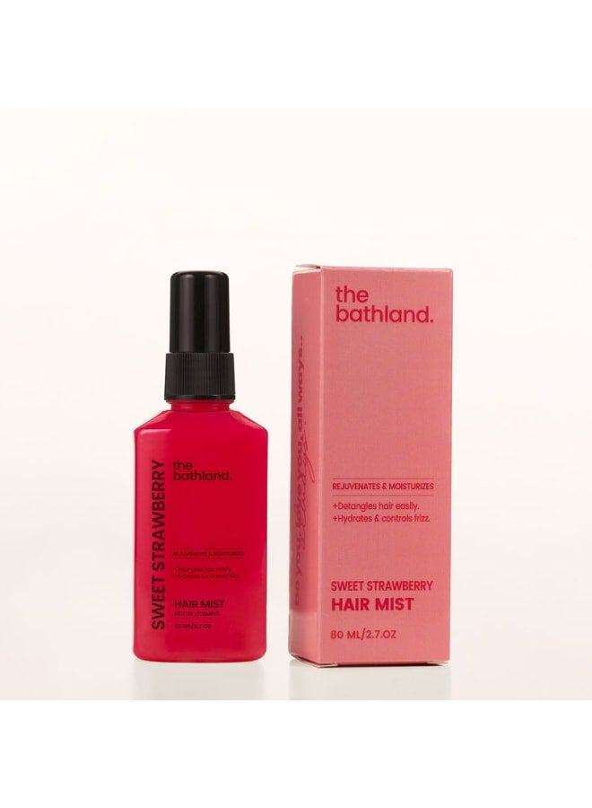 the bath land Thebathland Hair Perfume & Mist Strawberry - 80ml  - Image 1