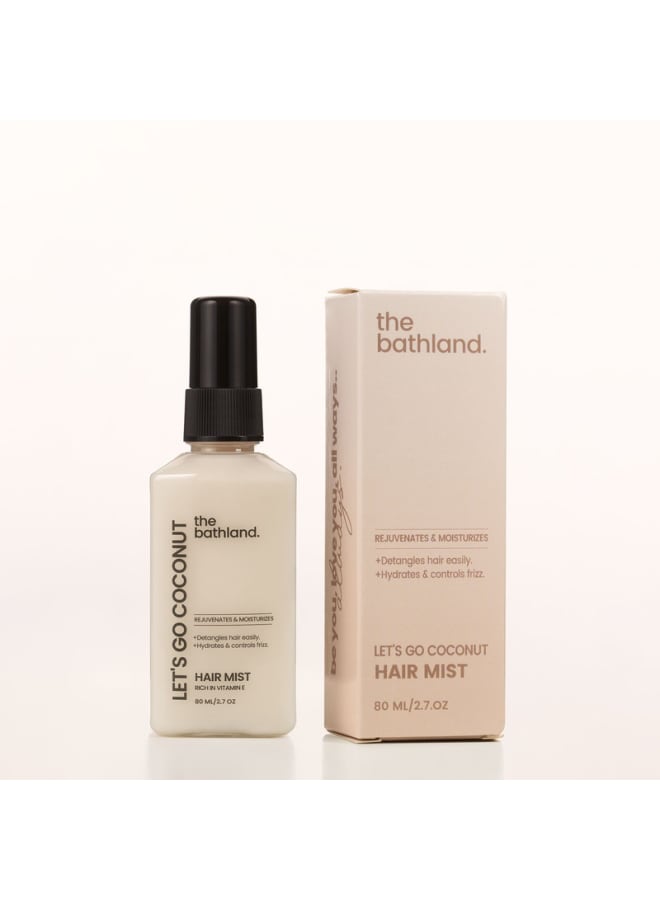 the bath land Thebathland Hair Mist Coconut - 80ml - Image 1