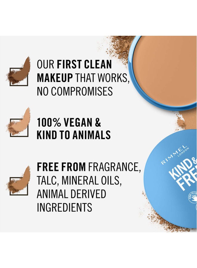ريميل لندن كريم أساس بودرة مضغوطة كايند آند فري خالٍ من التلك 030 ميديام - Image 5