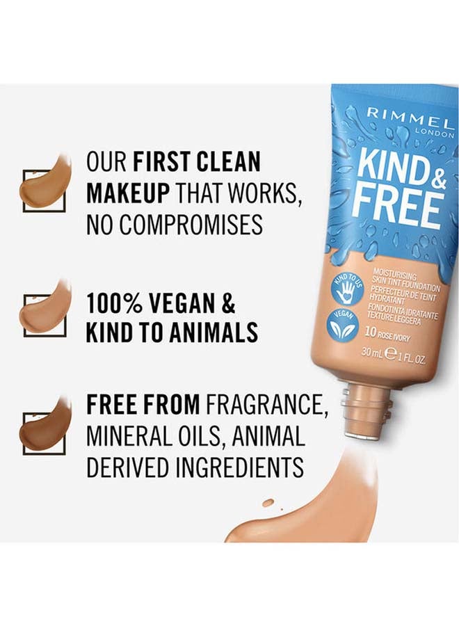ريميل لندن كريم الأساس المرطب كايند أند فري 10 روز عاجي - Image 5