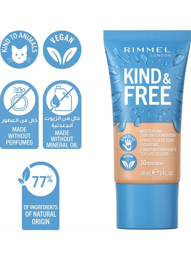 ريميل لندن كريم الأساس المرطب كايند أند فري 10 روز عاجي - Image 4