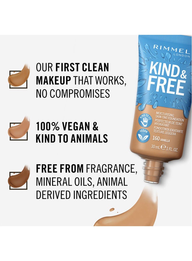 ريميل لندن كريم أساس كايند آند فري مرطب للبشرة – 160 – فانيليا - Image 5